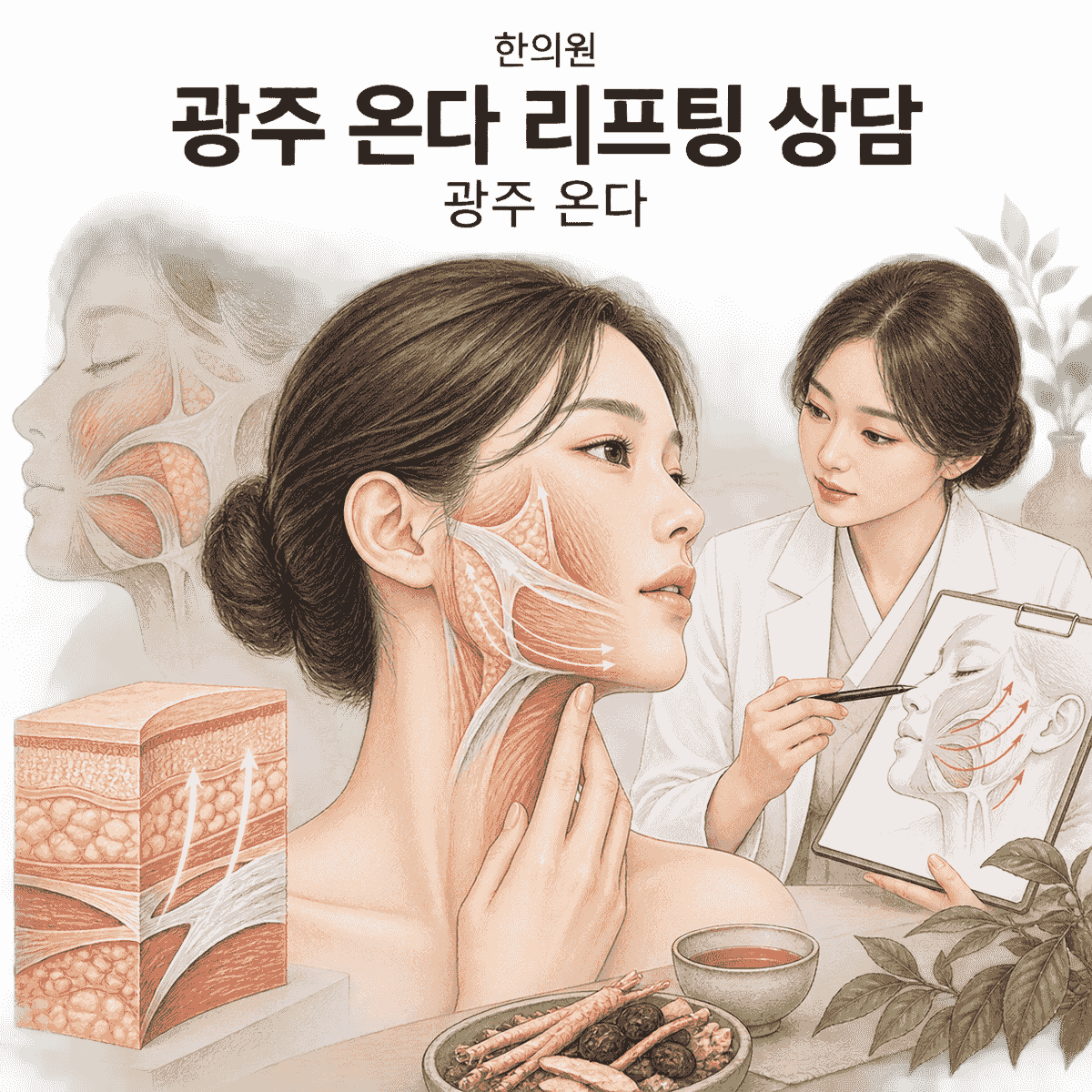 광주 한의원 온다 리프팅 상담 핵심 정보 이미지