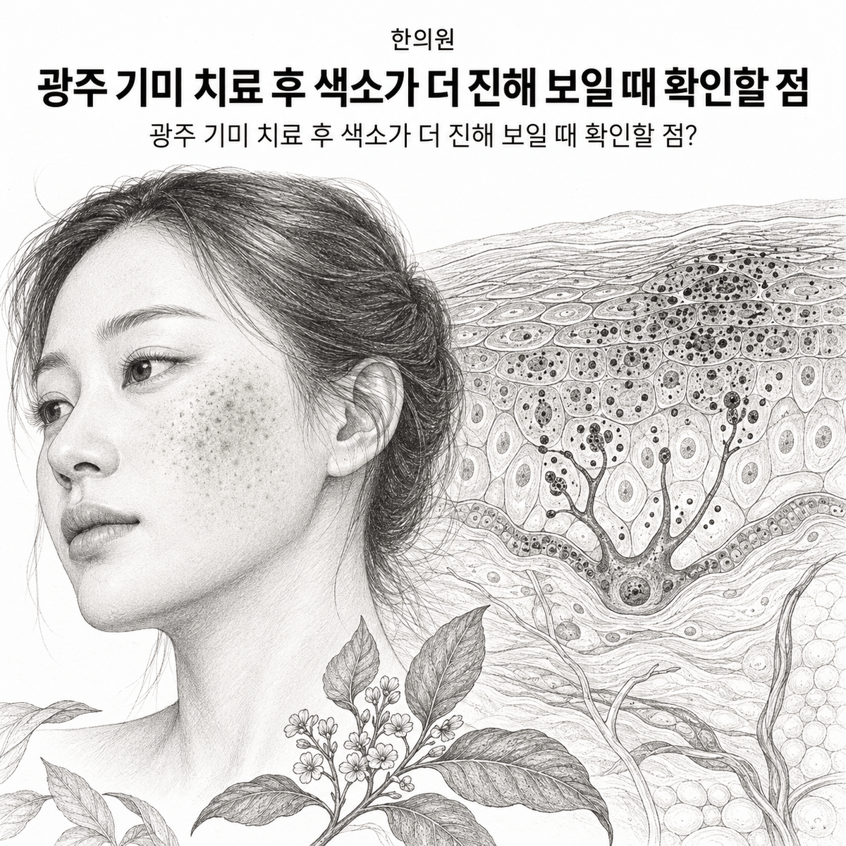 광주 한의원 기미 치료 후 색소가 더 진해 보일 때 확인할 점 핵심 정보 이미지