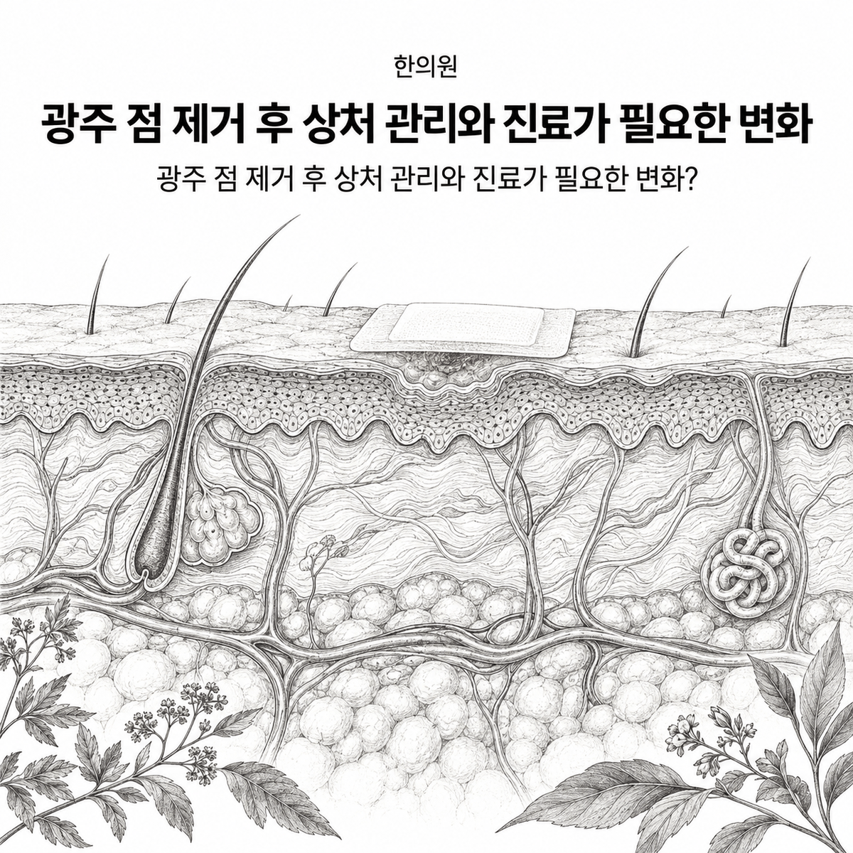 광주 한의원 점 제거 후 상처 관리와 진료가 필요한 변화 핵심 정보 이미지